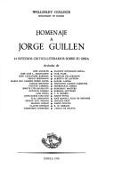 Homenaje a Jorge Guillen : 32 estudios critico-literarios sobre su obra /