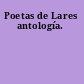 Poetas de Lares antología.