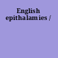 English epithalamies /