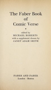The Faber book of comic verse /