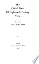 The Oxford book of eighteenth century verse /