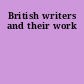 British writers and their work