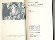 Chaucer and the Italian trecento /