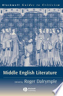 Middle English literature a guide to criticism /