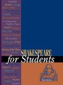 Shakespeare for students : critical interpretations of Shakespeare's plays and poetry /