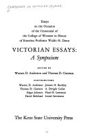 Victorian essays: a symposium /