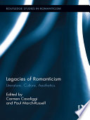 Legacies of romanticism literature, culture, aesthetics /