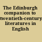 The Edinburgh companion to twentieth-century literatures in English