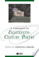 A companion to eighteenth-century poetry /