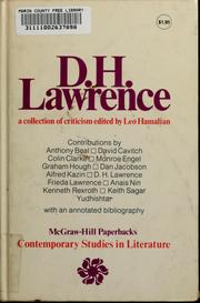 D.H. Lawrence ; a collection of criticism.
