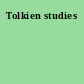 Tolkien studies