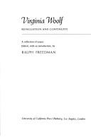 Virginia Woolf, revaluation and continuity : a collection of essays /