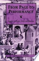 From page to performance essays in early English drama /