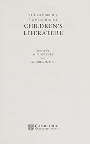 The Cambridge companion to children's literature /