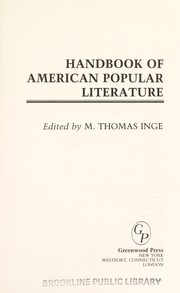 Handbook of American popular literature /