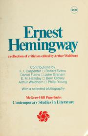 Ernest Hemingway : a collection of criticism /