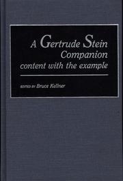 A Gertrude Stein companion : content with the example /