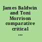 James Baldwin and Toni Morrison comparative critical and theoretical essays /