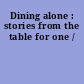 Dining alone : stories from the table for one /