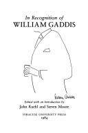 In recognition of William Gaddis /