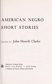 American Negro short stories.