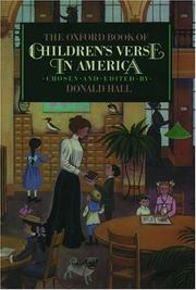 The Oxford book of children's verse in America /