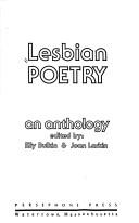 Lesbian poetry, an anthology /