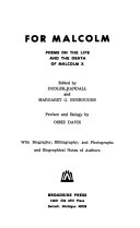 For Malcolm : poems on the life and the death of Malcolm X /