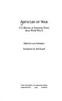 Articles of war : a collection of American poetry about World War II /