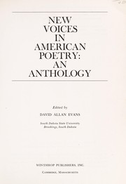 New voices in American poetry : an anthology.