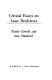 Critical essays on Anne Bradstreet /