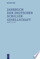 Jahrbuch der Deutschen Schillergesellschaft. Internationales Organ für Neuere deutsche Literatur /