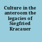 Culture in the anteroom the legacies of Siegfried Kracauer /
