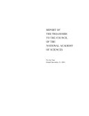 Report of the treasurer to the council of the National Academy of Sciences for the year ended December 31, 2003.