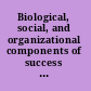 Biological, social, and organizational components of success for women in academic science and engineering report of a workshop /