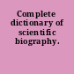 Complete dictionary of scientific biography.