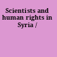 Scientists and human rights in Syria /