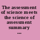 The assessment of science meets the science of assessment summary of a workshop /