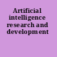 Artificial intelligence research and development