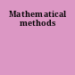 Mathematical methods