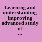 Learning and understanding improving advanced study of mathematics and science in U.S. high schools /