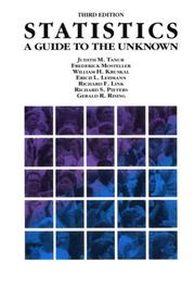 Statistics : a guide to the unknown /