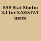 SAS Stat Studio 3.1 for SAS/STAT users