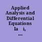 Applied Analysis and Differential Equations Iași, România, 4-9 September 2006 /