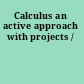 Calculus an active approach with projects /