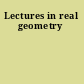 Lectures in real geometry