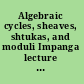 Algebraic cycles, sheaves, shtukas, and moduli Impanga lecture notes  /