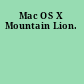 Mac OS X Mountain Lion.