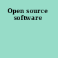 Open source software