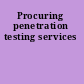 Procuring penetration testing services